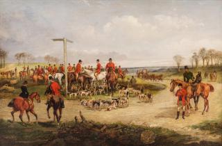 Appraisal: HENRY THOMAS ALKEN BRITISH - Gathering for the Hunt oil