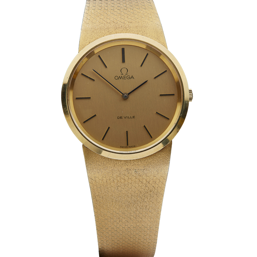 Appraisal: OMEGA - A gentleman's ct gold wrist watch De Ville