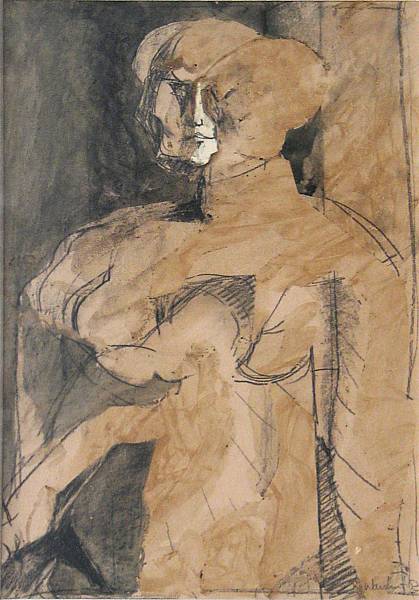 Appraisal: Howard Warshaw American - Seated woman signed and dated 'Warshaw