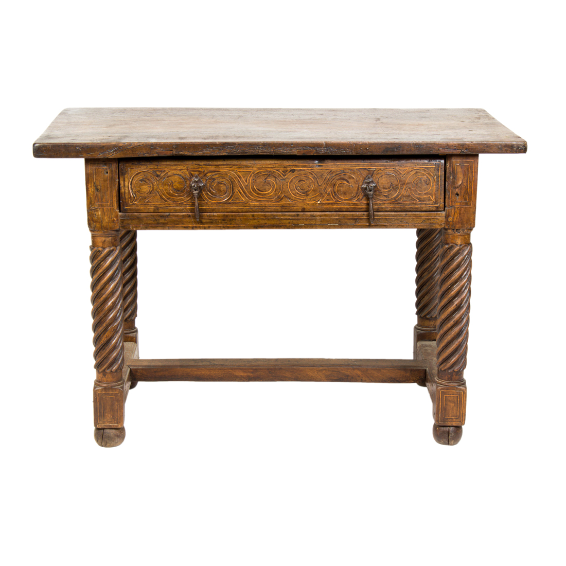 Appraisal: A FRENCH PROVINCIAL WORK TABLE CIRCA A French Provincial work