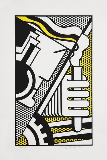 Appraisal: Roy Lichtenstein - chem a silkscreen printed in colors signed