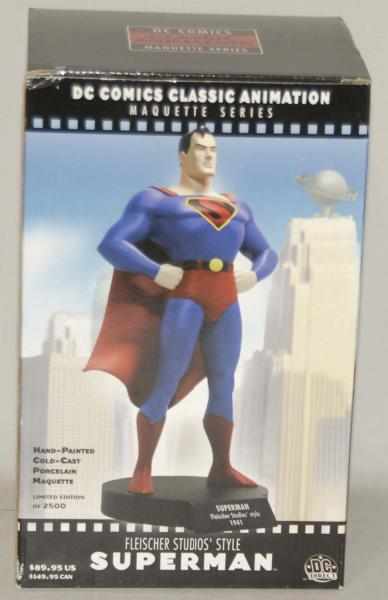 Appraisal: C DC Direct Maquette Superman Figure in Box Porcelain Limited