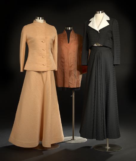 Appraisal: Seven-Piece Group of Scaasi Evening Attire consisting of a black