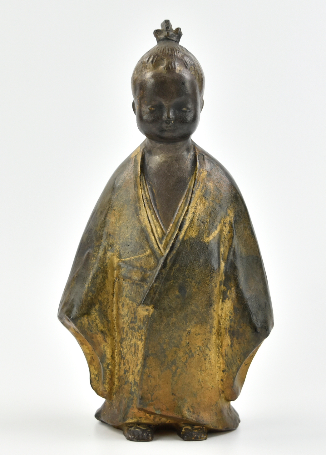 Appraisal: a standing Japanese Meiji Period bronze prince figure statue dressed