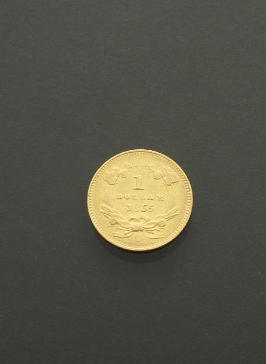 Appraisal: U S Indian Princess Head Small Head One-Dollar Gold Coin