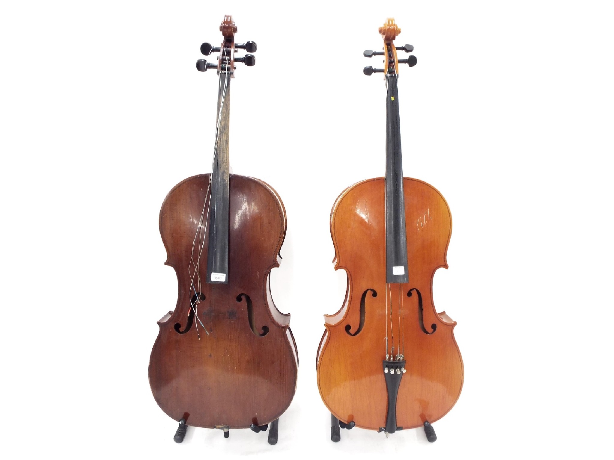 Appraisal: Mid th century violoncello cm also a contemporary German Musima