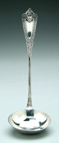 Appraisal: Whiting Ivy sterling silver ladle retailer marks for H amp