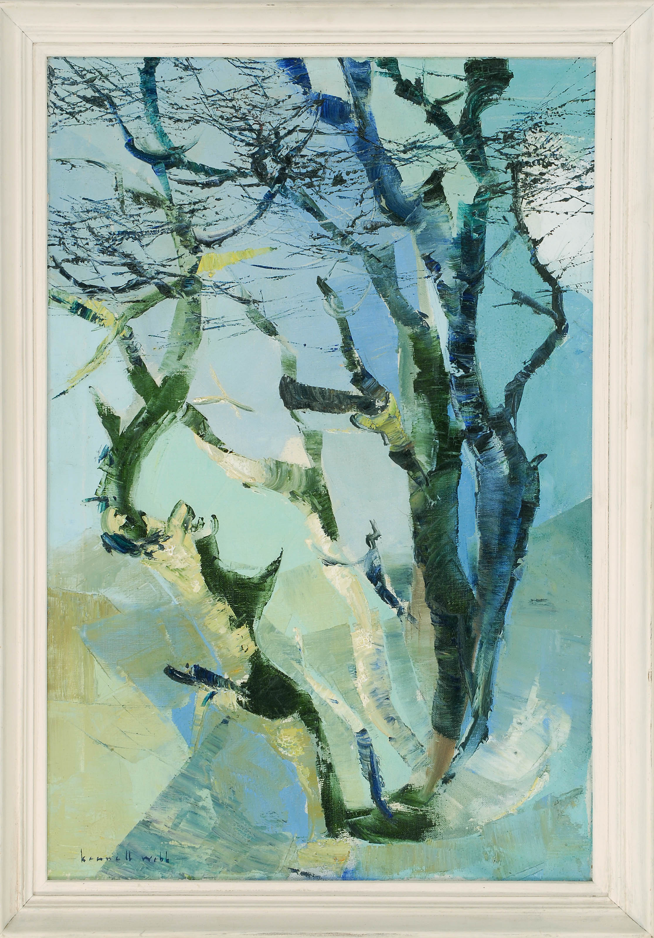 Appraisal: KENNETH WEBBIrish b Fairy Thorn An abstraction of birch trees