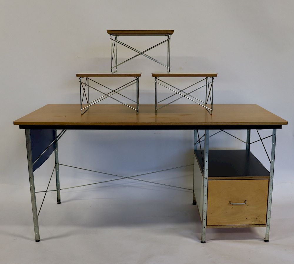 Appraisal: Charles Eames Desk LTR Tables From an Upper East Side