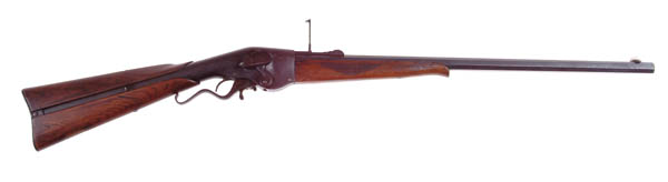 Appraisal: EVANS SPORTING RIFLE Cal Evans SN none visible Usual configuration