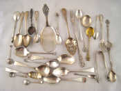 Appraisal: Silver an assortment of over items of small flatware including