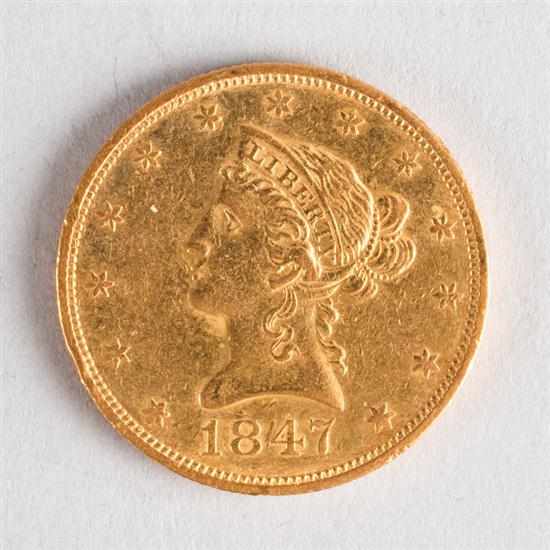 Appraisal: United States Coronet gold eagle O EF- Estimate - Coin