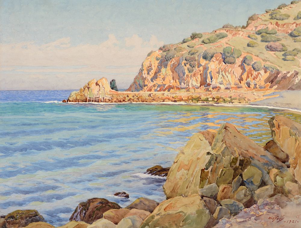 Appraisal: Gunnar Widforss The Ocean Catalina Island Exclusive on Bidsquare GUNNAR