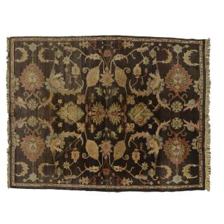 Appraisal: Continental carpet Continental carpet th c foliate design on dark