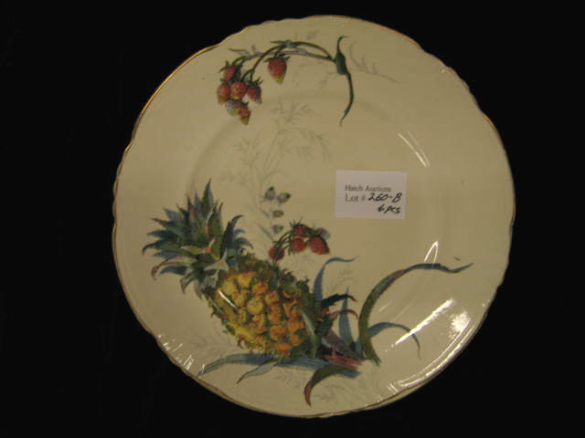 Appraisal: Set of Mettlach Plates fruit decor circa