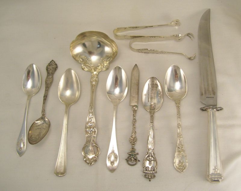 Appraisal: pcs Misc Sterling Flatware Selling as one lot Weight troy