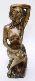 Appraisal: Cast Bronze Figure of a Dancing Girl In the Art