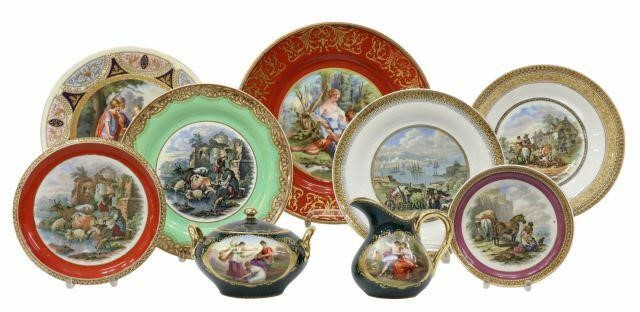 Appraisal: lot of Cabinet plates including English Prattware plates each with