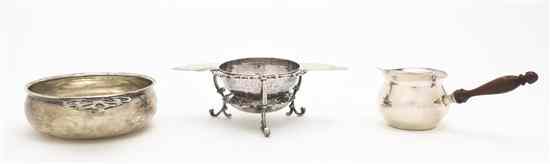 Appraisal: A Collection of American Sterling Silver Table Articles comprising a