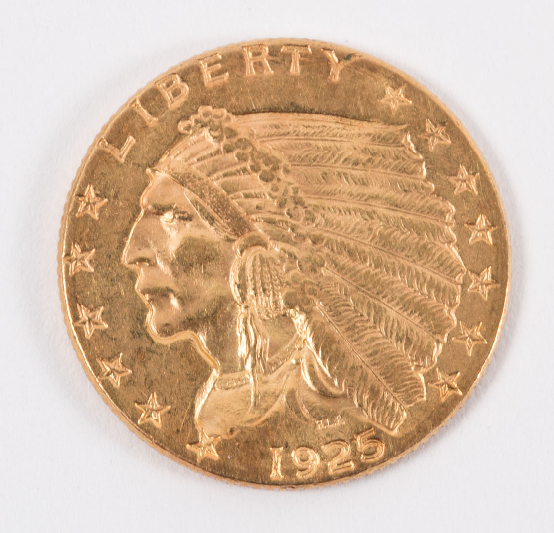 Appraisal: U S Coronet type gold quarter eagle -D AU-