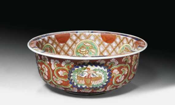 Appraisal: DEEP IMARI BOWL Japan Arita th century D cm The