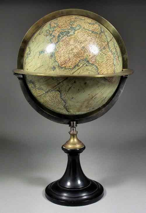 Appraisal: A th Century French ins terrestrial table globe by J