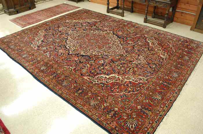 Appraisal: SEMI-ANTIQUE PERSIAN KASHAN ESTATE CARPET Isfahan Province northwestern Iran c