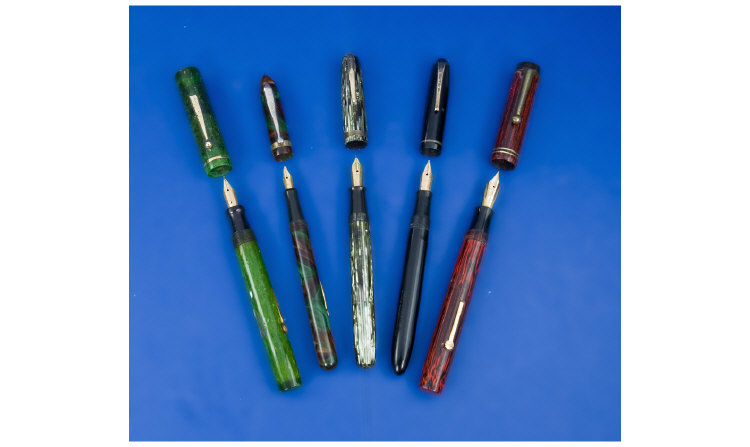 Appraisal: Interesting American Smaller Brand Pens A Venus lever fill pen