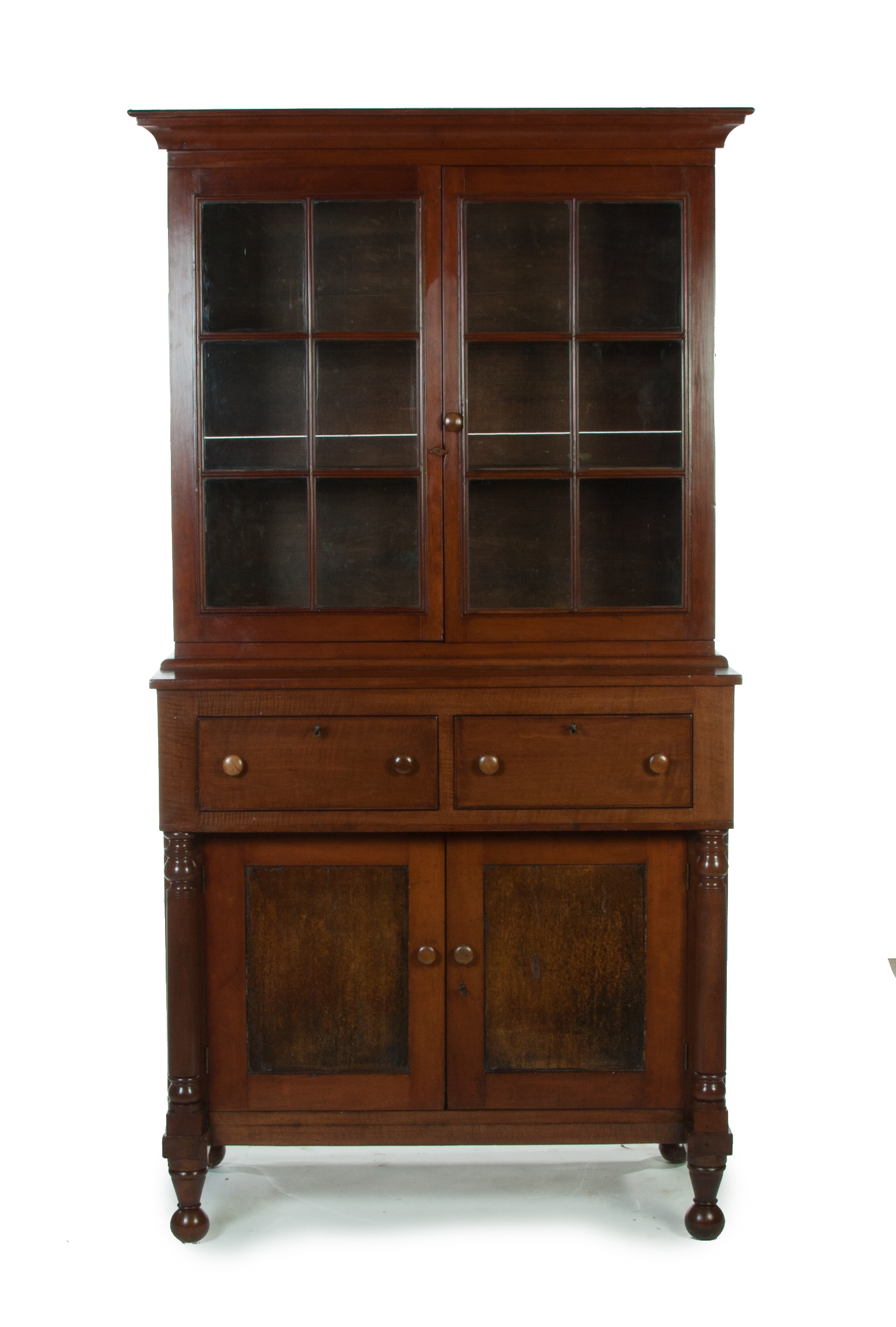 Appraisal: KENTUCKY EMPIRE JACKSON PRESS Ca - s cherry mahogany and