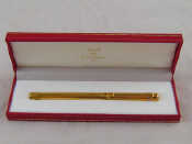 Appraisal: Cartier A must de Cartier Paris gold plated fountain pen