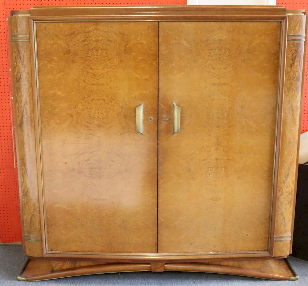 Appraisal: Jules Lelou Art Deco Cabinet From a New Rochelle estate