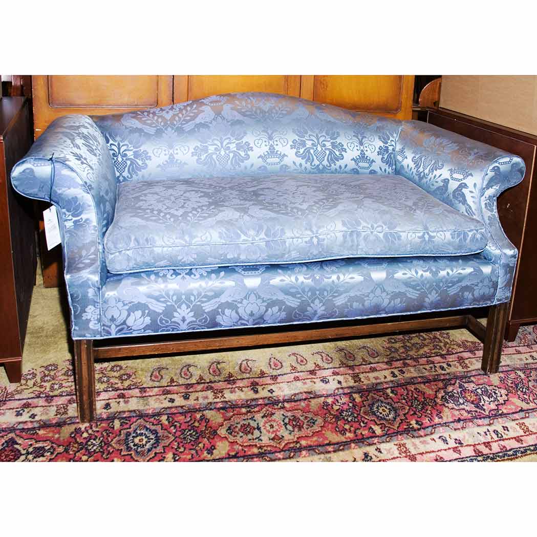 Appraisal: Georgian Style Mahogany Settee Length inches