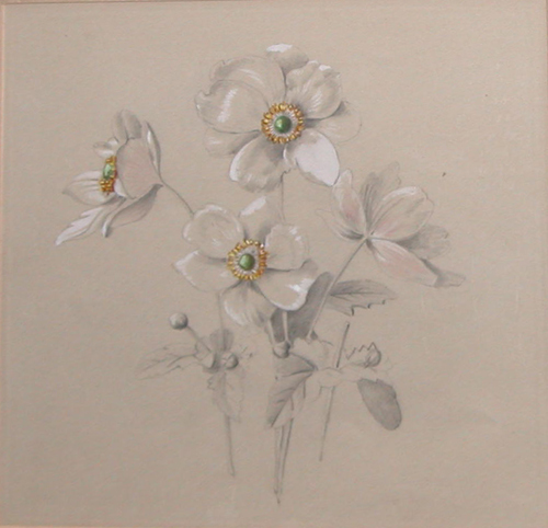 Appraisal: Floral Study Attributed to Landseer Sir Edwin Henry - Gouache