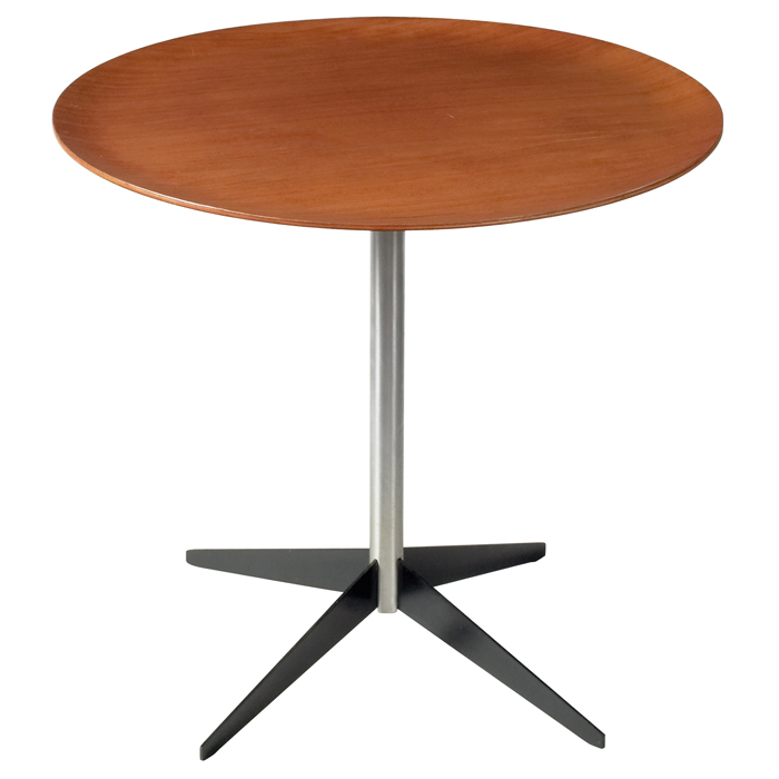 Appraisal: George Nelson occasional table by Herman Miller round walnuttop over