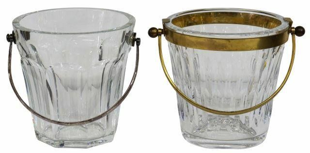 Appraisal: lot of French Baccarat cut crystal ice buckets including in