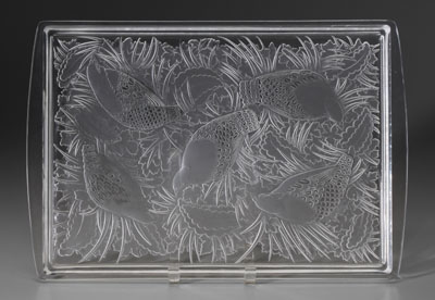 Appraisal: Lalique tray partridg