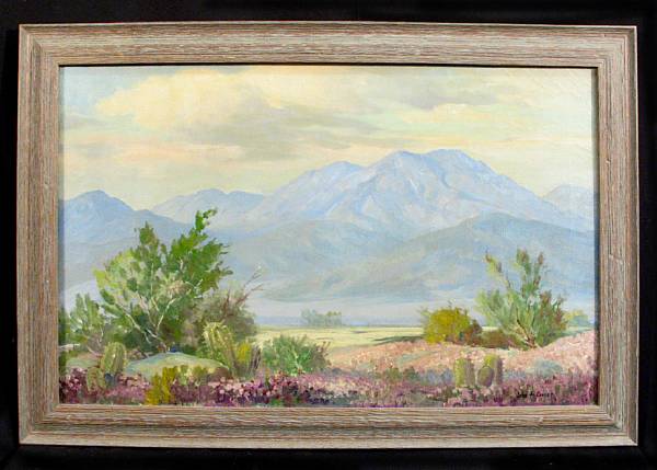 Appraisal: John Anthony Conner American - Desert Verbena signed 'John A