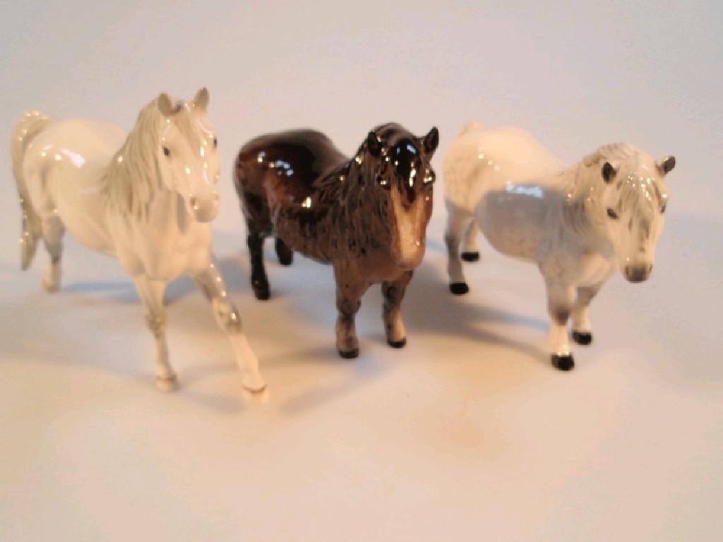 Appraisal: A Beswick Shetland pony Honeydell Dixie and a grey and