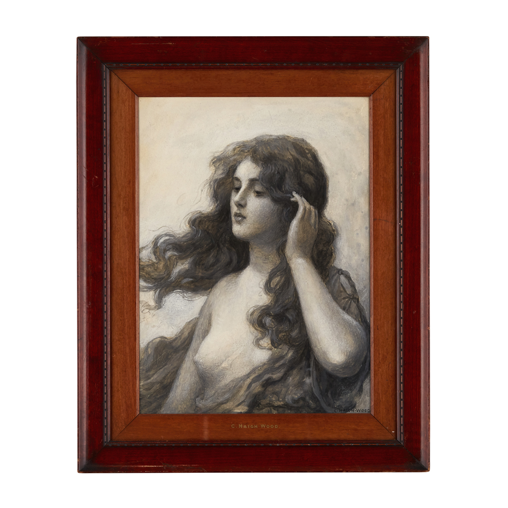 Appraisal: CHARLES HAIGH-WOOD BRITISH - STUDIO MODEL Signed watercolour and bodycolour