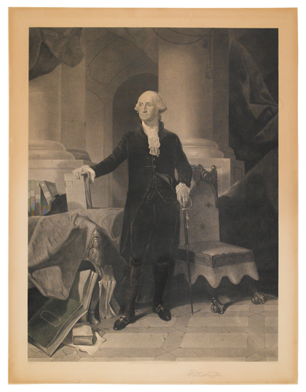 Appraisal: WASHINGTON GEORGE--PRINTS Ritchie Alexander Hay engraver after Rothermel Go Washington