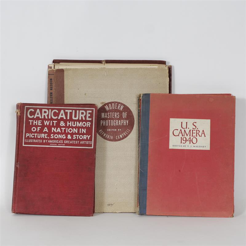 Appraisal: Collection of three vintage photography and humor books Includes Caricature