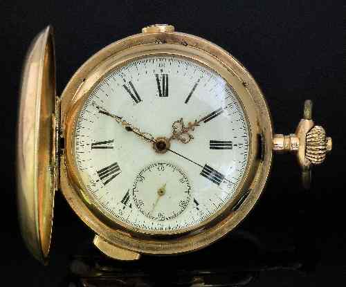 Appraisal: A gentleman's Swiss ct gold cased keyless lever pocket watch