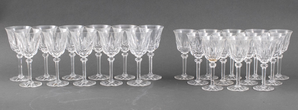 Appraisal: SAINT LOUIS PROVENCE CRYSTAL STEMWARE PCS Twenty-three Saint Louis Provence