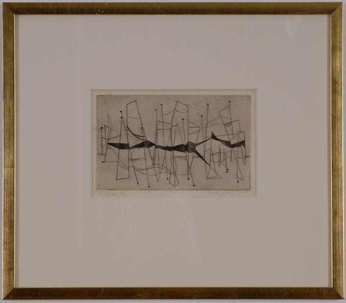 Appraisal: DOROTHY DEHNER - NOCTURNE Etching numbered signed titled and dated