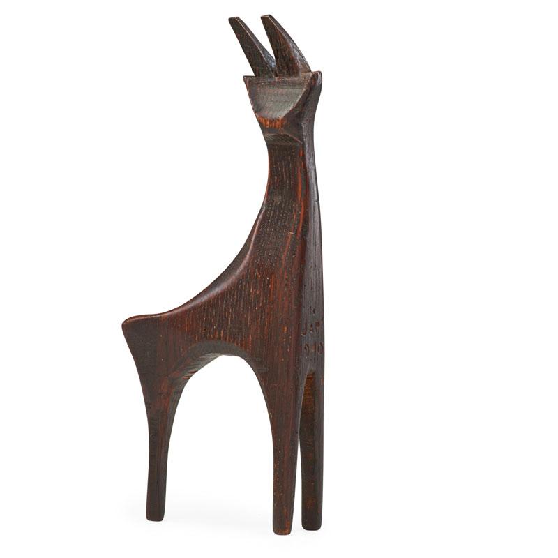 Appraisal: WHARTON ESHERICK Deer sculpture WHARTON ESHERICK - Deer sculpture Paoli