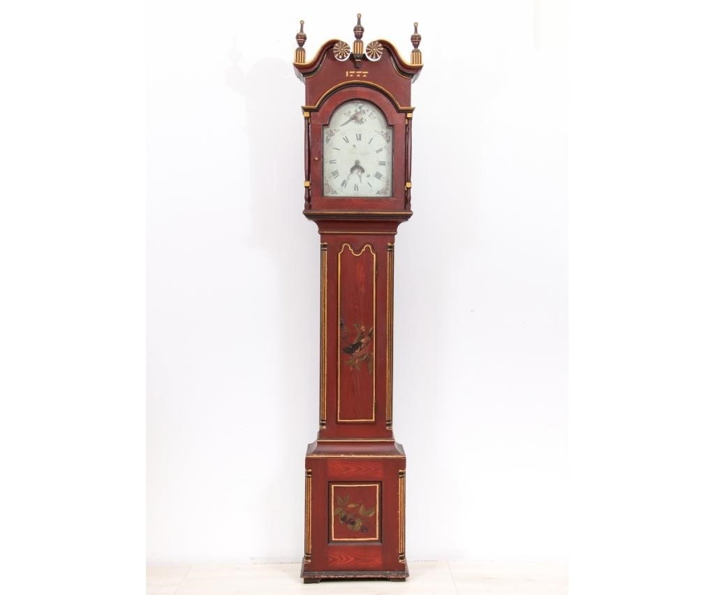 Appraisal: Berks County Pennsylvania tall case clock by Peter Gift with