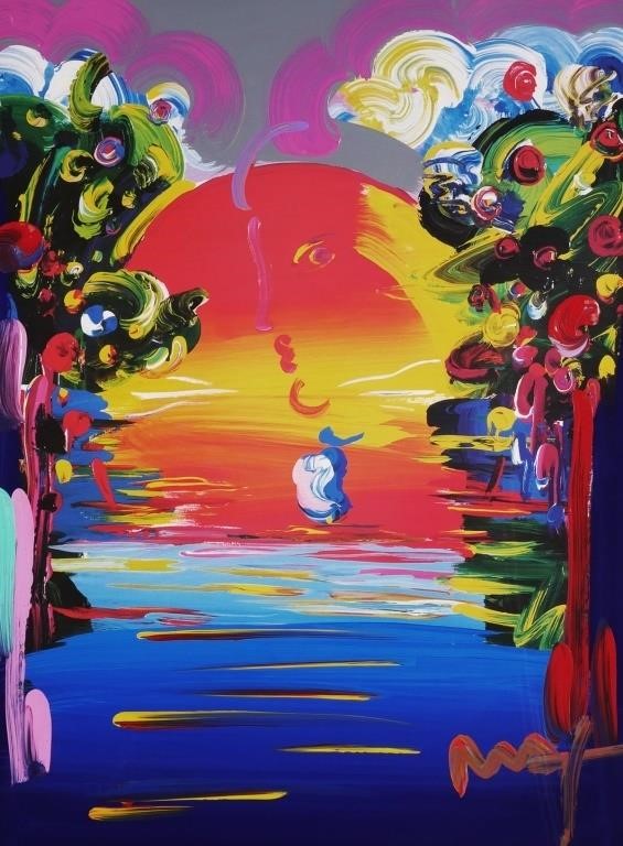 Appraisal: PETER MAX BETTER WORLD III MIXED MEDIA Better World III