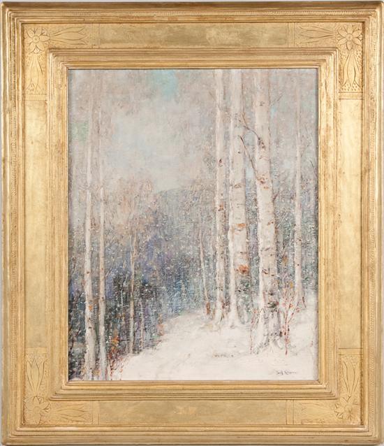 Appraisal: Paul Bernard King American - Birch Forest oil on canvas