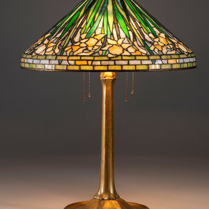 Appraisal: Tiffany Studios American Early th Century Daffodil Table Lamp glass