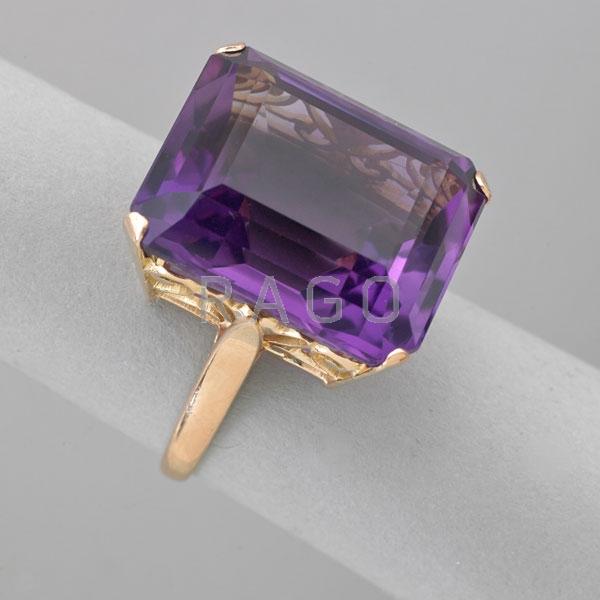 Appraisal: AMETHYST COCKTAIL RING Condition Report